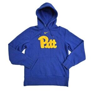 Nike Pittsburgh Panthers Hoodie Mens Small Blue NCAA Football Pitt University